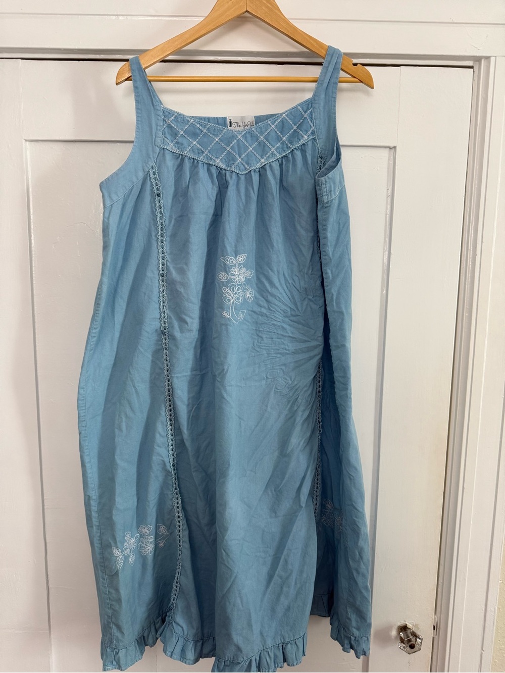 Vintage Blue nightgown 100% cotton
